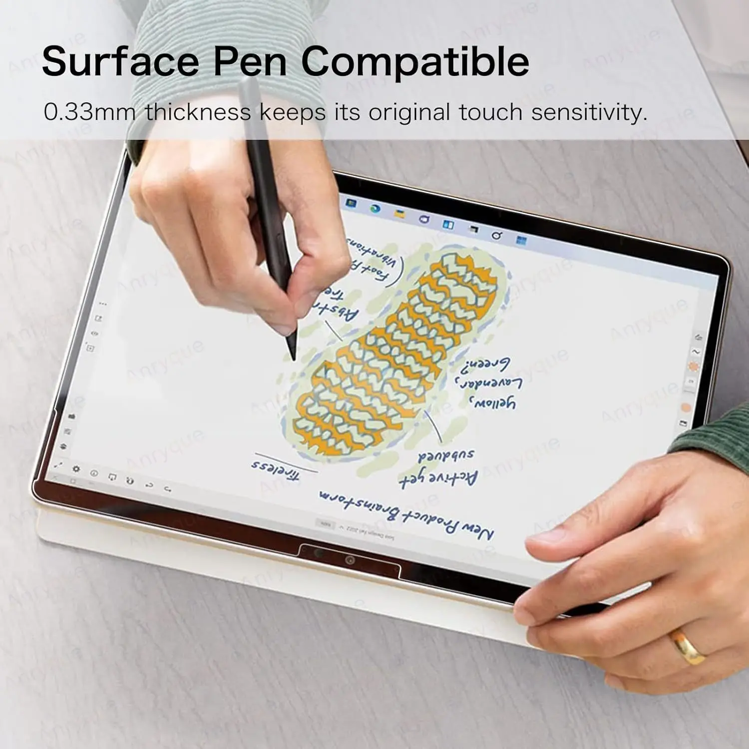 Para Microsoft Surface Pro 7 Protector de pantalla de vidrio templado para Surface Pro7 Plus Pro 6/5/4 12,3 ''Tablet HD película antiarañazos - imagen 4