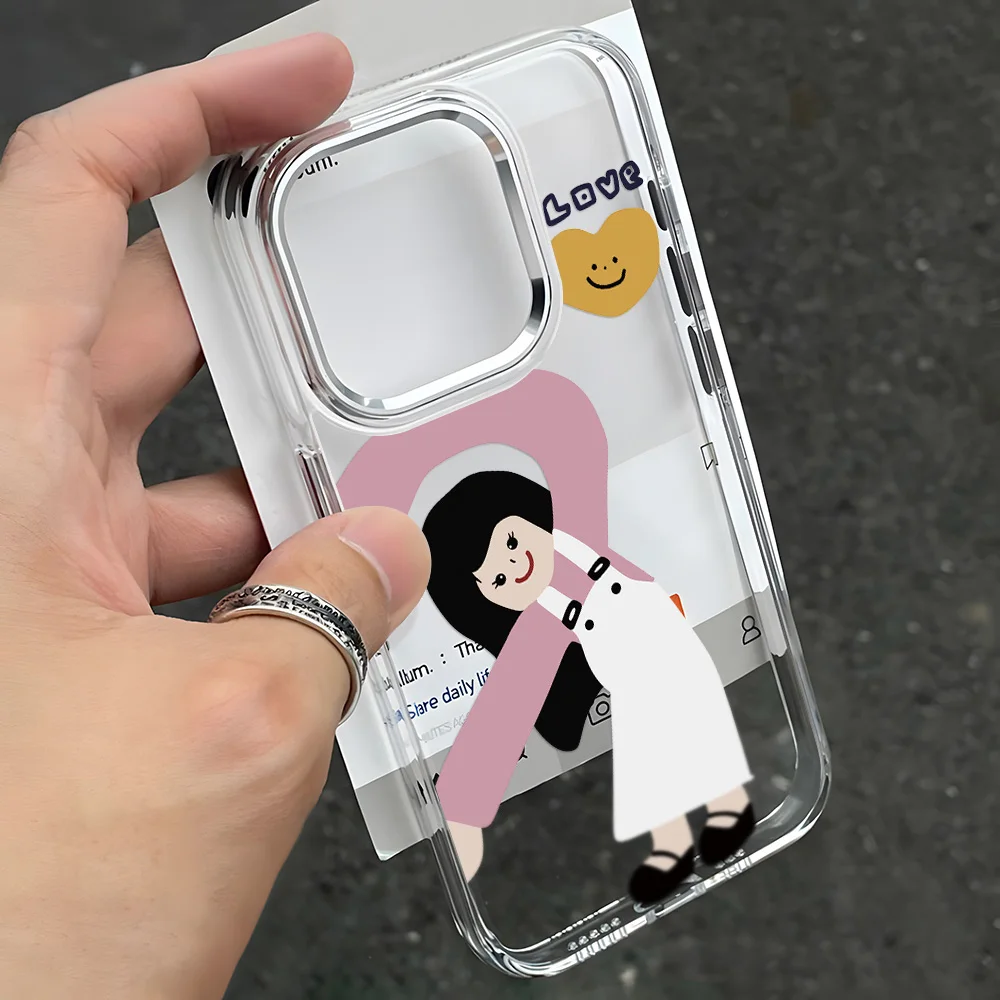 Funda de teléfono transparente de lujo para iPhone 17 Pro Max 13 11 16 14 15 12 17promax 16promax Funda de silicona a prueba de golpes Coque - imagen 2