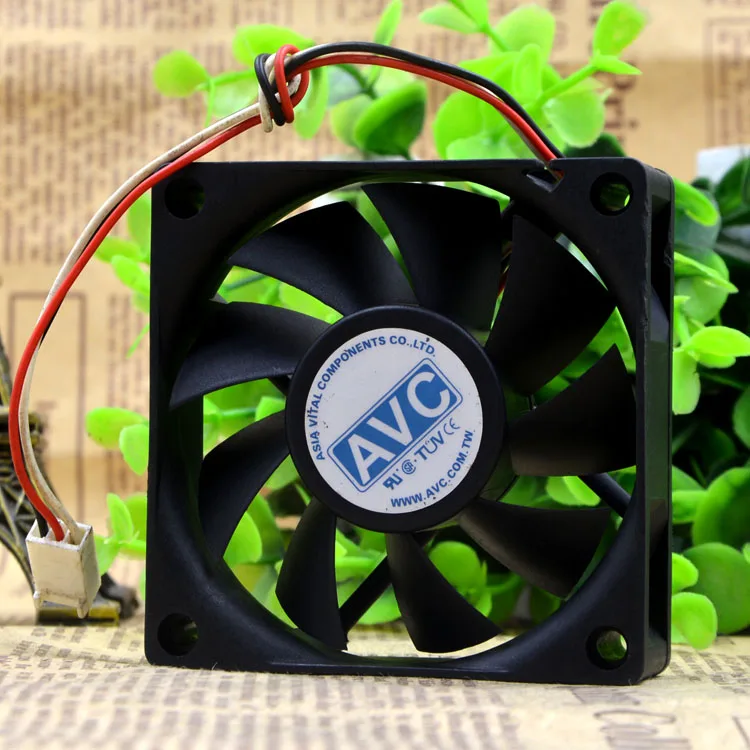 AVC DA07020R12U-ventilador de refrigeración hidráulico, 12V, 0.70A, 7cm, 7020, 3 cables - imagen 5