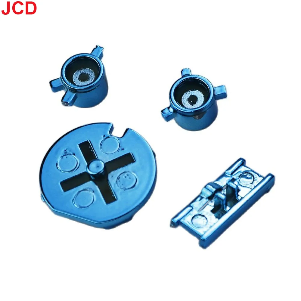 JCD 1 Juego para Game Boy carcasa de botón de galvanoplastia para juego GBC botón de repuesto d-pad A B Kit de botones Color DIY - imagen 2