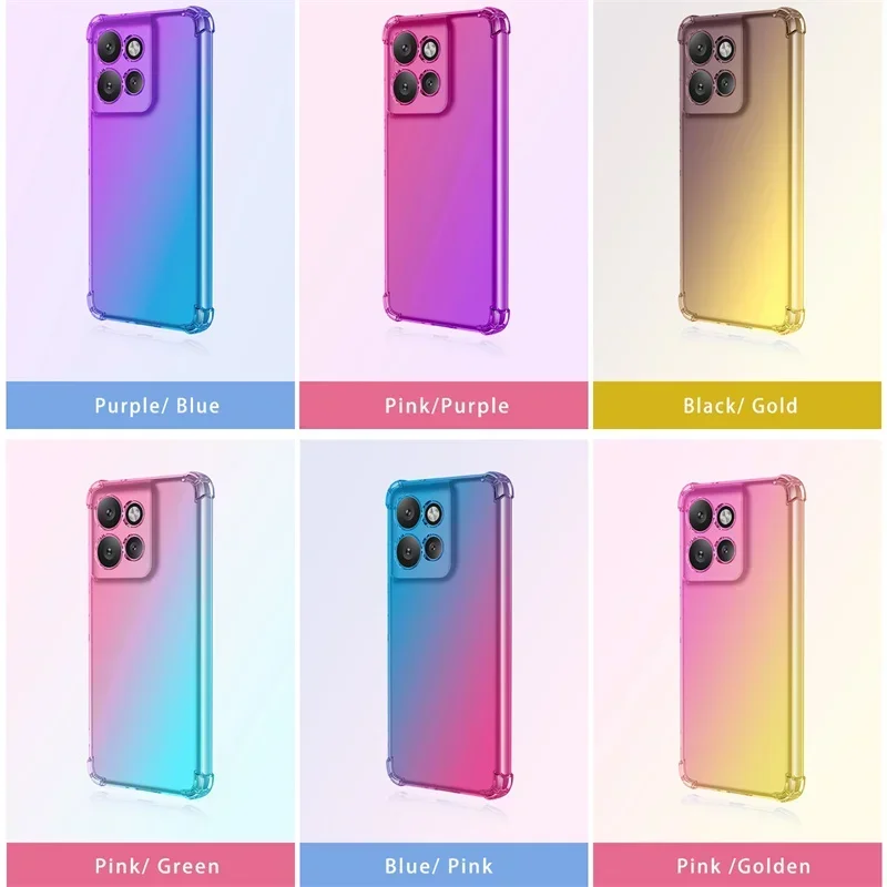 Funda de TPU con gradiente a prueba de golpes para Motorola Edge 50 Neo, Funda protectora para Moto Edge 50 Pro Fusion Ultra, Funda Coque Capa - imagen 2