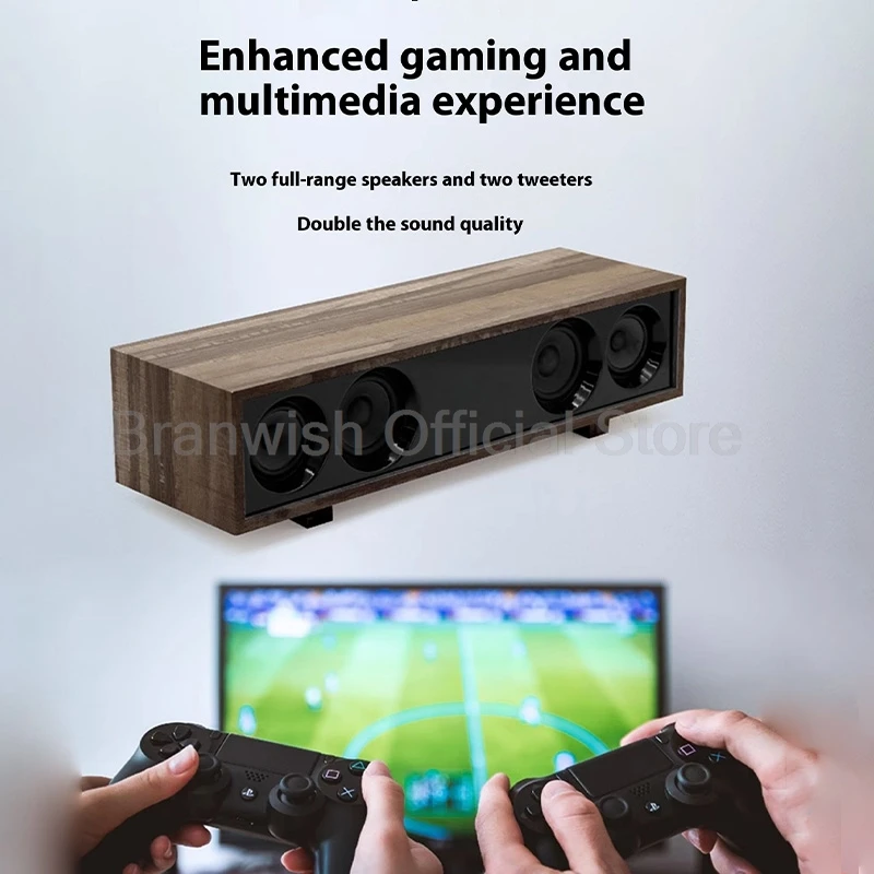 Altavoz Bluetooth Barra Madera con Doble Tweeter y Entrada Auxiliar - imagen 5