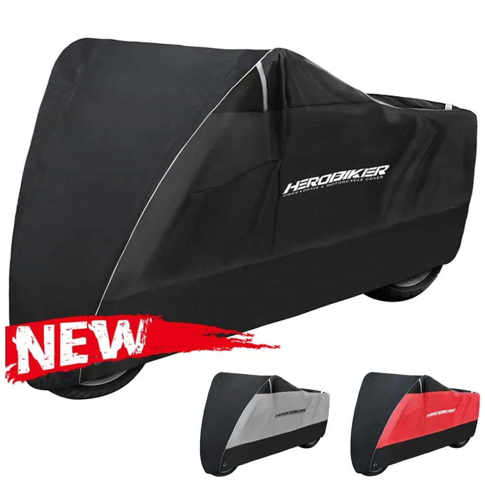 Cubierta impermeable para motocicleta para todas las estaciones, protección UV a prueba de polvo, cubiertas para lluvia para interiores y exteriores para Motocross, M-4XL - imagen 2
