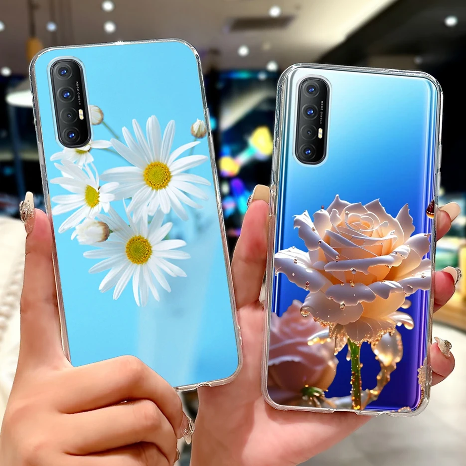 Para Oppo Reno 3 Pro 4G funda CPH2035 CPH2036 Linda funda pintada Koi de la suerte funda de teléfono delgada suave para Oppo Reno3 Pro 5G CPH2009 bolsas - imagen 4