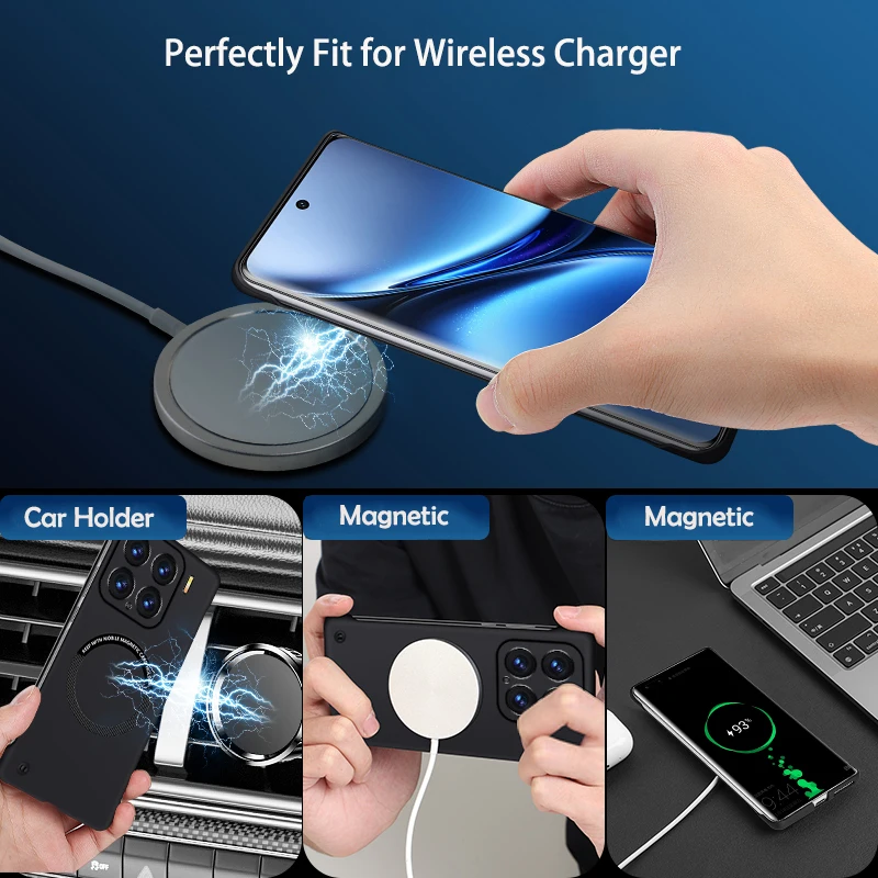 Funda de teléfono delgada magnética sin marco de Color sólido para Xiaomi Mi 15 Ultra 14 13T 13 12T 12 11T 11 Lite 10 10T Pro cubierta a prueba de golpes - imagen 4