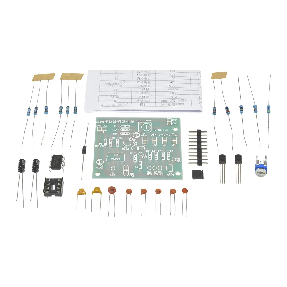 Módulo generador de pulso DC5-12V NE555, generador de onda sinusoidal/triangular/cuadrada, generador de señal de forma de onda multicanal, Kit DIY - imagen 3