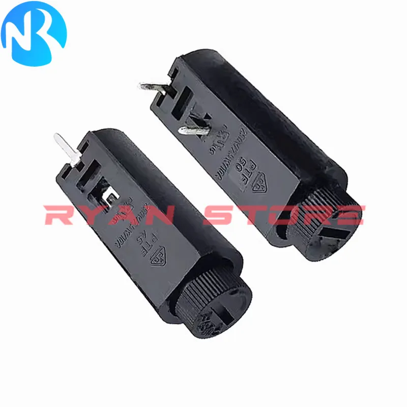 Portafusibles de 5x20MM, 20 piezas/50, 10A250V, 2,5 W, montaje en Panel PCB, Vertical/Horizontal, resistencia a altas temperaturas, PTF45/50 - imagen 3