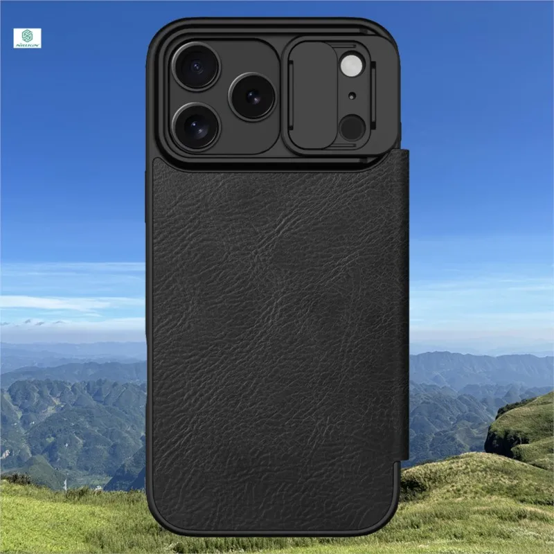 Para iPhone 17 Pro Max funda NILLKIN protección de cámara protección de lente cartera Funda de cuero con tapa Funda de cuero