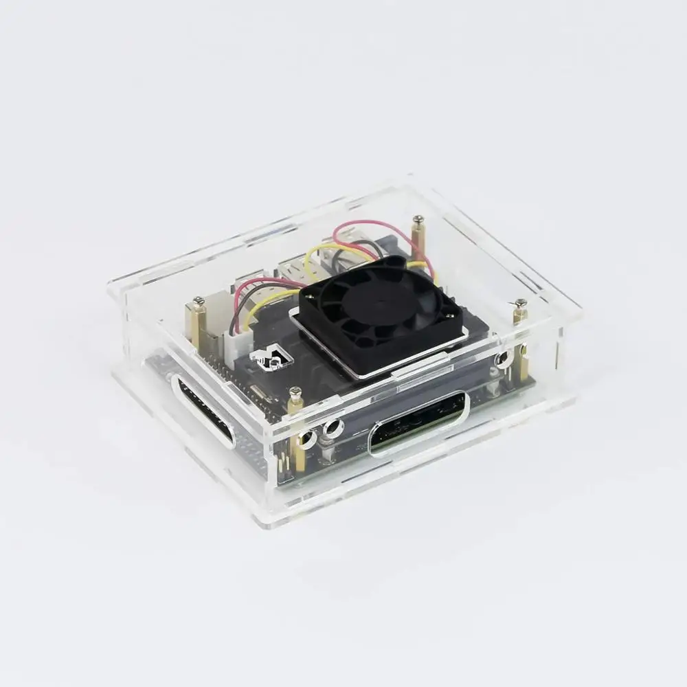 Caja/cubierta de acrílico con ventilador de refrigeración dedicado para el kit de desarrollador Jetson Nano resistente al polvo - imagen 3