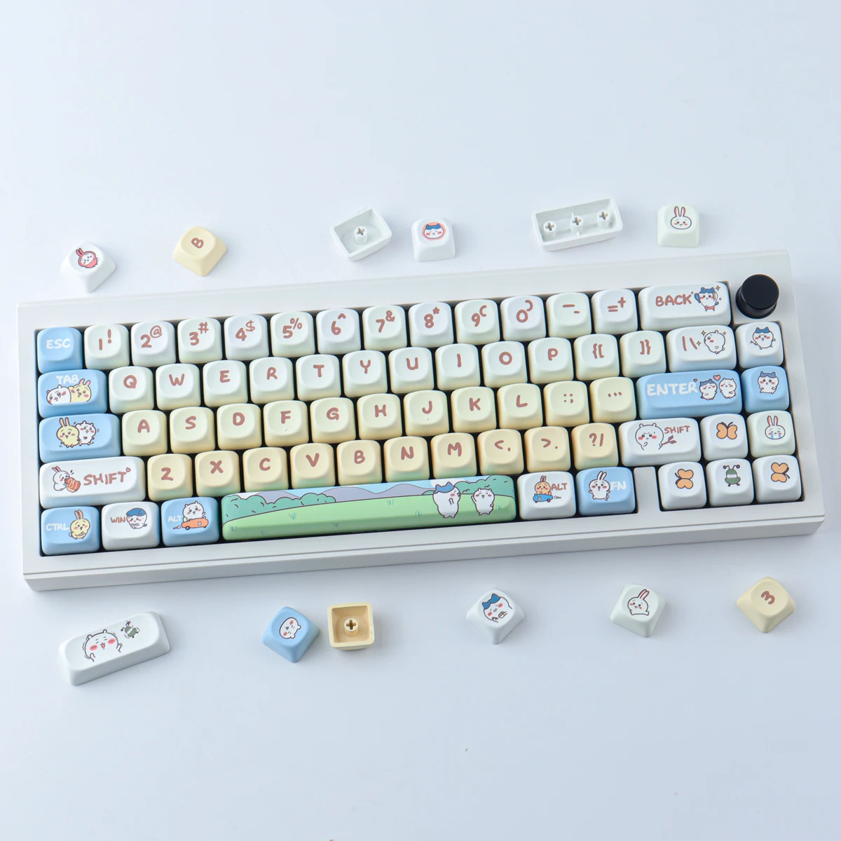 Teclas de ocho escotillas pequeñas de cómics, 145 teclas, Material PBT, perfil de cereza, DYE-SUB Wooting para teclado mecánico CHERRY MX Switch - imagen 4