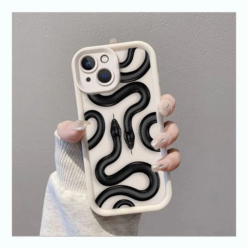 Gold Black Purple Snake Art Cover Phone Case For Samsung Galaxy S25 S24 S23 S22 S21 S20 FE PLUS ULTRA 5G TPU Color Case Funda - imagen 4