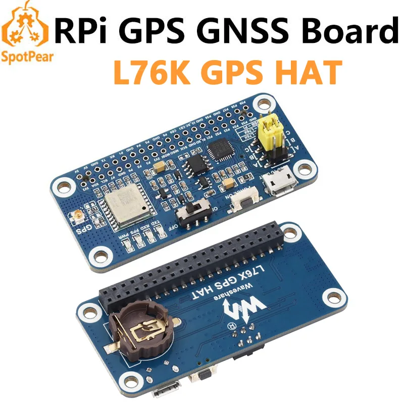 Placa de expansión Raspberry Pi GPS GNSS L76K Beidou (BDS) GLONASS QZSS A-GNSS L76K GPS HAT también para Jeston