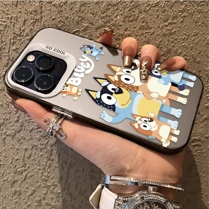 Funda rígida de perro b-bluey de dibujos animados para Samsung Galaxy A24 A33 A34 A14 A13 A23 A55 A15 A35 A25 A05 A05S 5G A54 A53 A32 A52 A52S - imagen 3