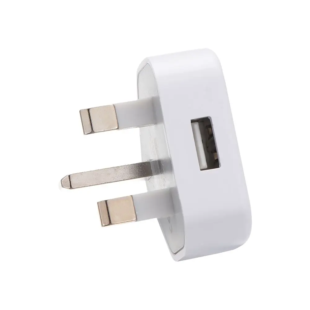Inicio 5V 1A 1 puerto USB adaptador de corriente cargador de pared enchufe del Reino Unido cargador USB