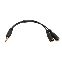 Divisor Jack 3.5mm – Adaptador Audio 1 Macho a 2 Hembra Auriculares TRRS