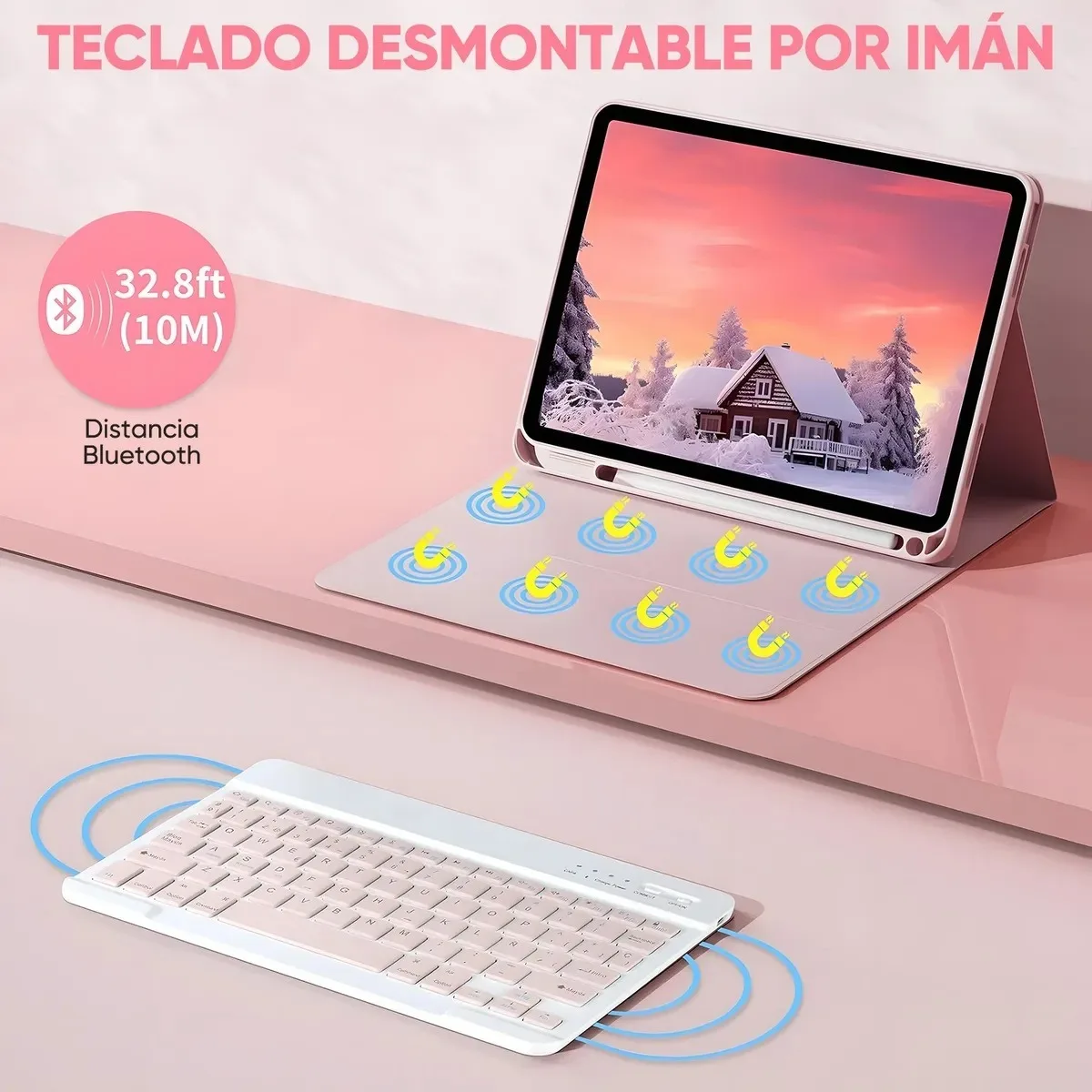 Funda para Xiaoxin Pad 11 en 2025/2024, para Lenovo Idea de 11 pulgadas, funda para teclado Bluetooth para Lenovo Tab M11, funda con soporte inteligente de 11 pulgadas - imagen 5