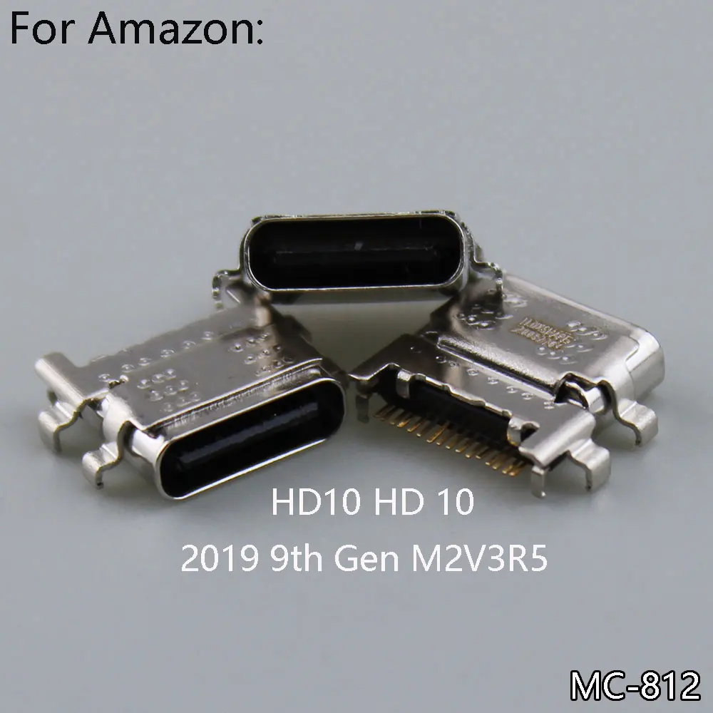 Conector de cargador Micro USB, puerto de carga de contacto, conector tipo C para amazon HD10 HD 10 2019 9th Gen M2V3R5 Kindle Fire - imagen 2
