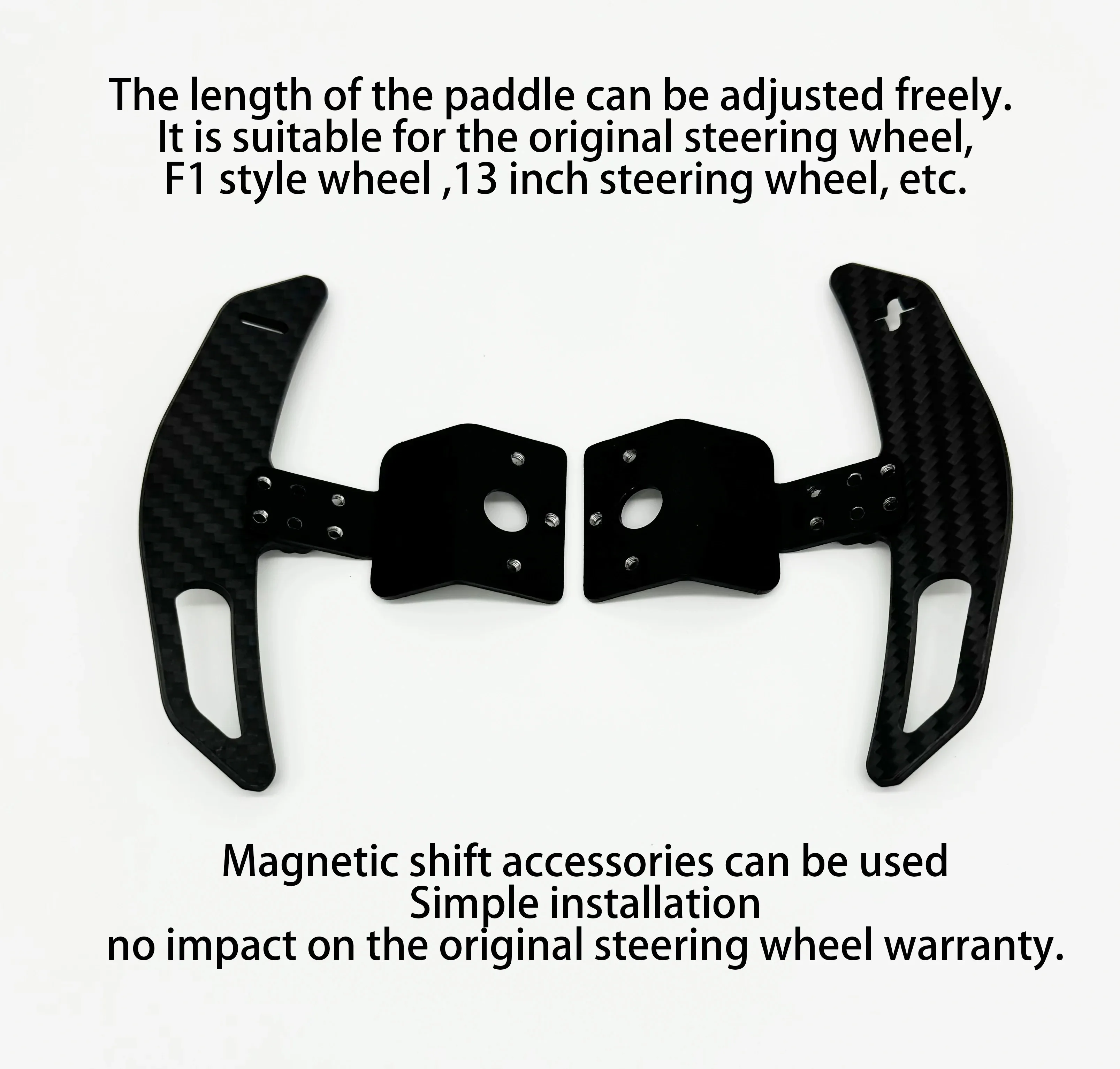 Adaptador de palanca de cambios de extensión de fibra de carbono para MOZA R5 R3 ES ESX, accesorios para volante de Mod de juego de coches de carreras - imagen 3