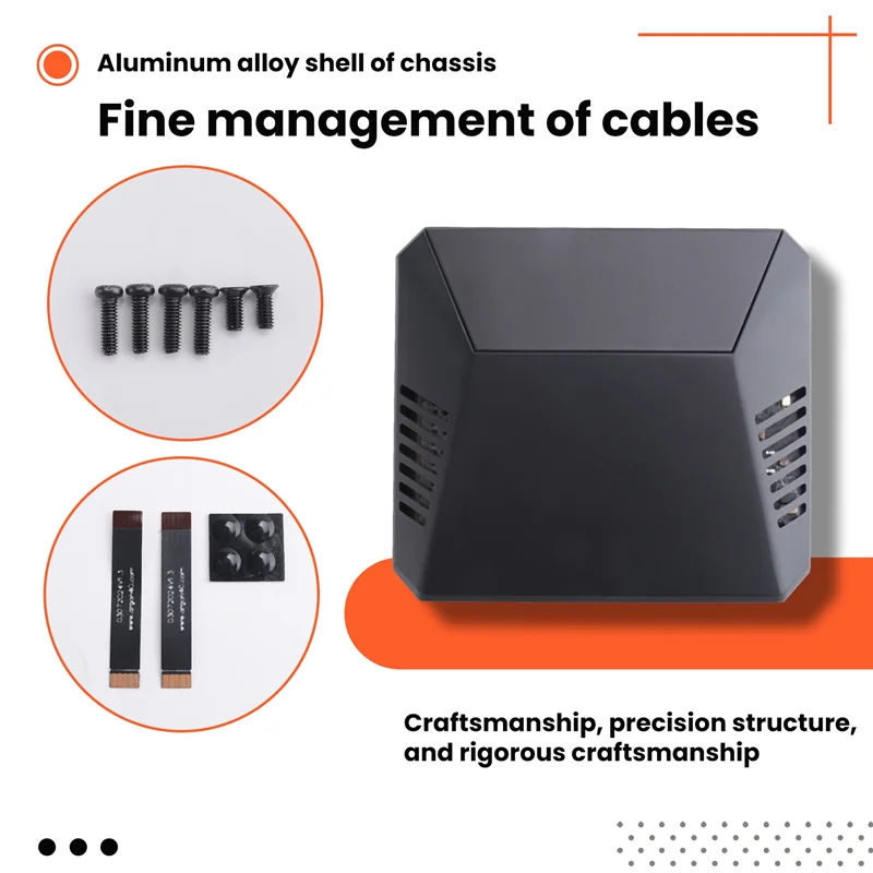 Para Raspberry Pi 5 Argon ONE V3 M.2 NVME carcasa de aleación de aluminio con ventilador incorporado PCIE SSD placa de expansión - imagen 5