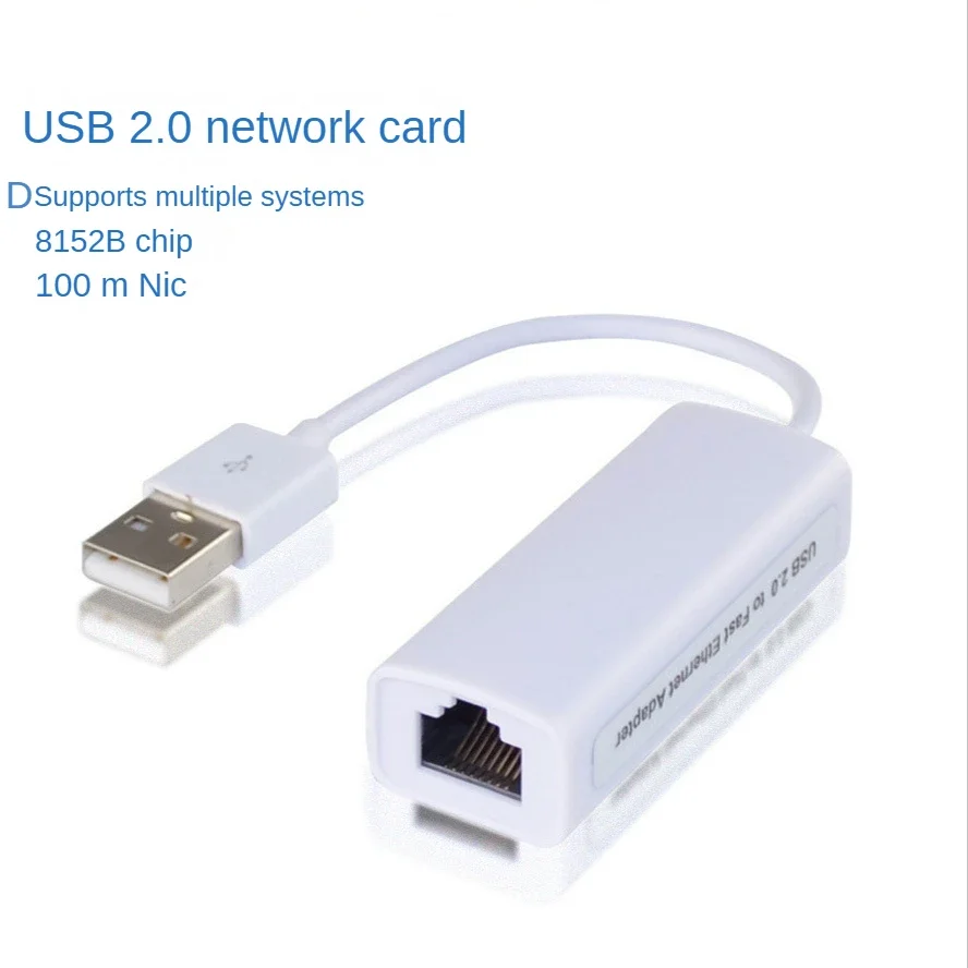 Adaptador Ethernet USB 2.0 a RJ45 Blanco para PC Portátil y tableta - imagen 2