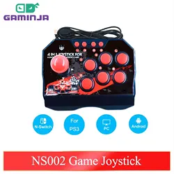 GAMINJA NS002 Joystick Arcade Lucha – Switch/PS3/PC/Android TV