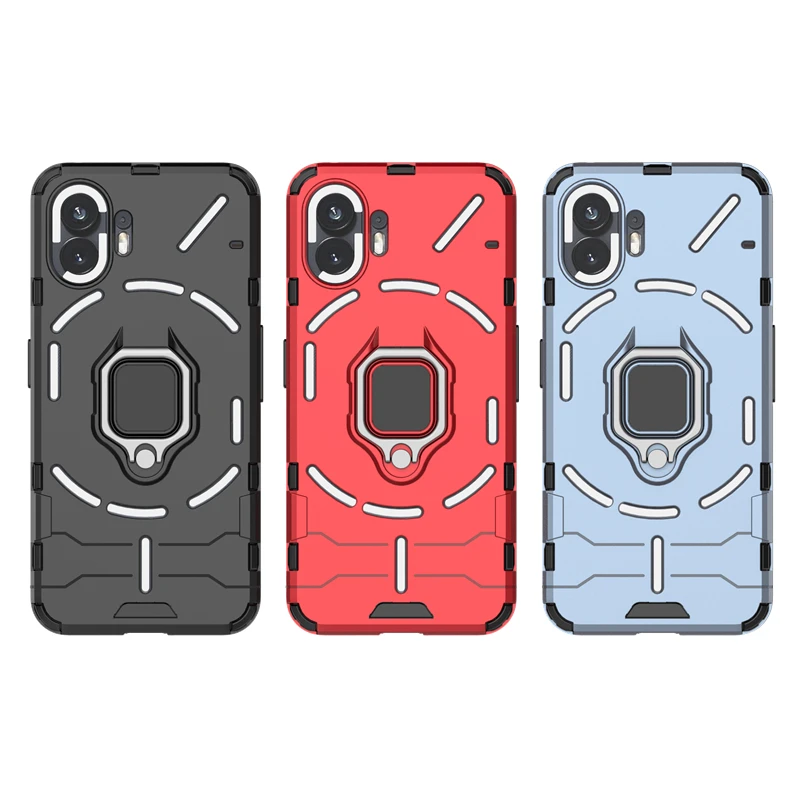 For Nothing Phone 2 Cover Case, Nothing Phone (2), New Bumper Armor Ring, Magnetic Holder Case For Nothing Phone 2 (2) - imagen 4