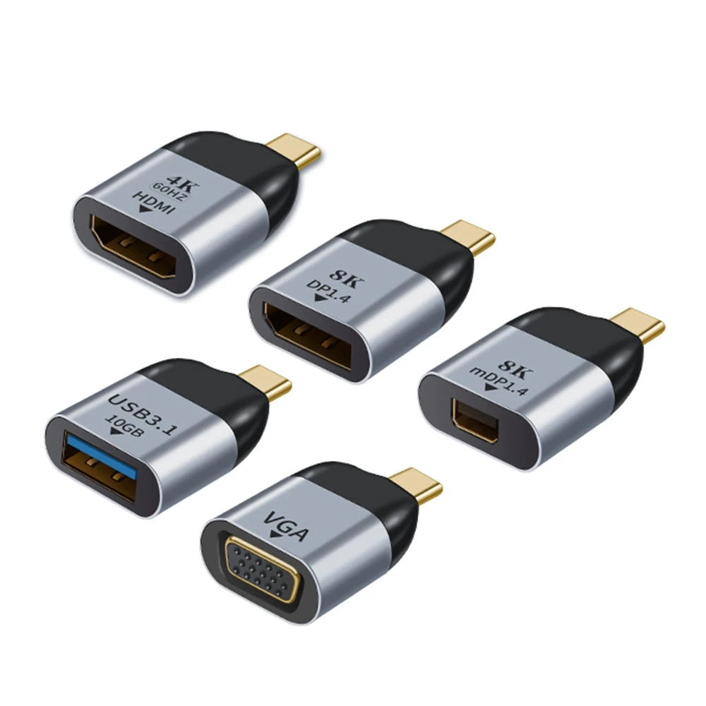Adaptador USB tipo a HD compatible/Vga/DP/MiniDp convertidor de audio y vídeo con conector multifuncional adecuado para teléfonos inteligentes y tabletas - imagen 3
