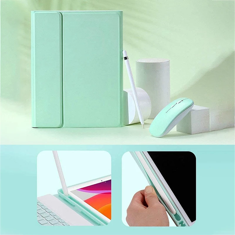 Funda para iPad mini 6 8,3 pulgadas funda con teclado Bluetooth desmontable para iPad Mini 6 8,3 pulgadas 2021 A2567 A2568 A2569 - imagen 3