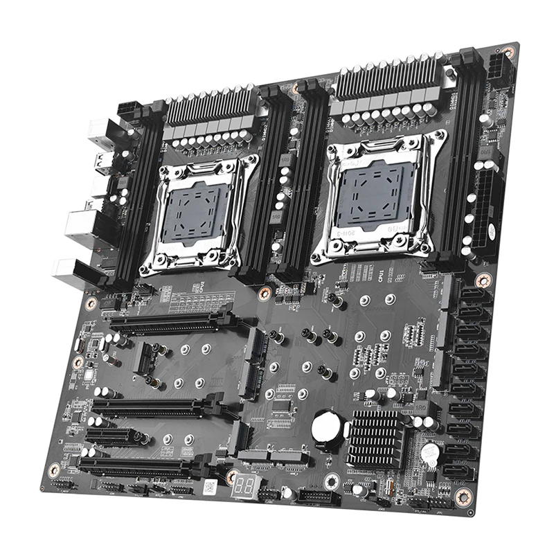 Juego de placa base X99 D4 Dual Pro con 8 ranuras para memoria DDR4 10 * SATA 3,0 2 * RTL811H Gigabit Ethernet para CPU Intel LGA 2011-3 V3 /V4 - imagen 4