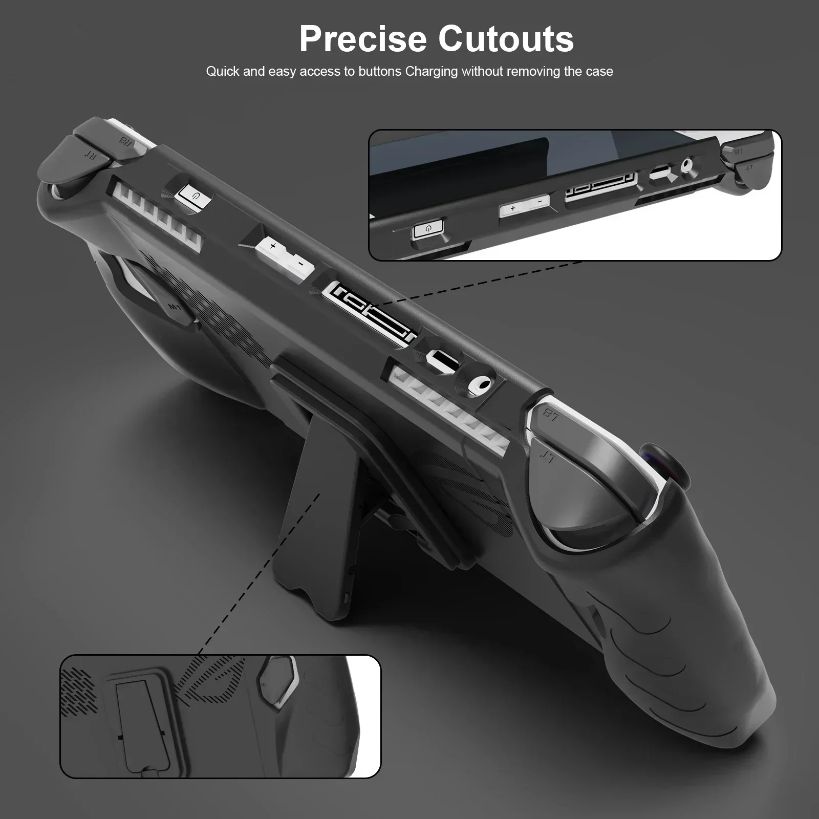 Funda para consola de juegos Asus ROG Ally, a prueba de golpes, con carcasa frontal desmontable, funda protectora para consola de juegos Asus ROG Ally - imagen 2