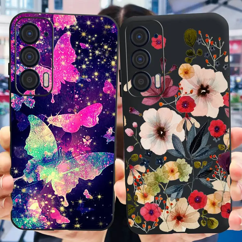 Funda de teléfono de moda para Motorola Edge (2021) XT2141, funda trasera de silicona suave TPU para Motorola Edge 5G UW 2021, parachoques a prueba de golpes - imagen 5