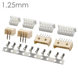Conectores JST de 1,25 mm con clavijas rectas o acodadas
