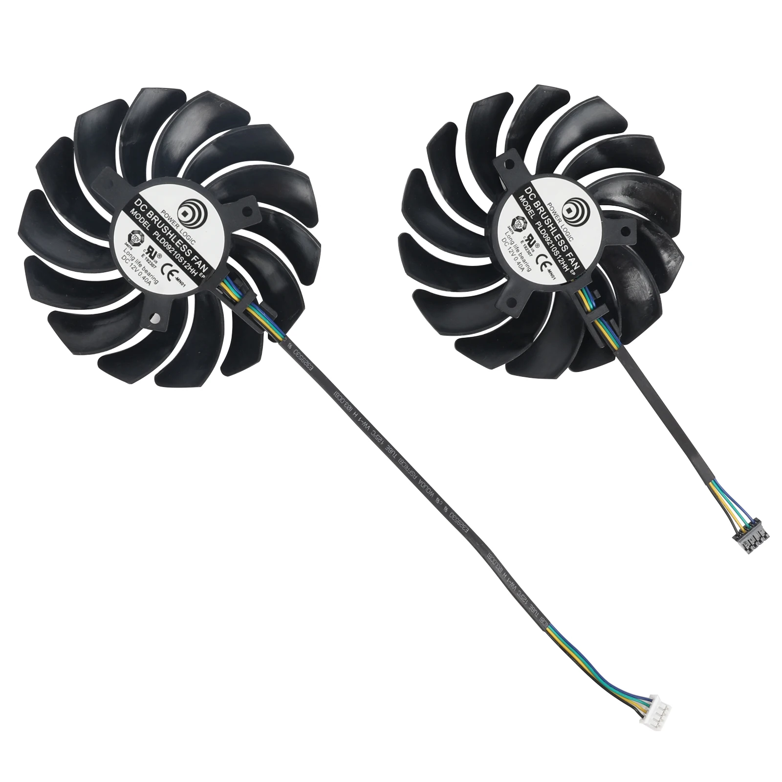 Ventilador de tarjeta gráfica, ventilador de 87MM PLD09210S12HH DC12V 4PIN RTX2070 para MSI GeForce RTX 2060 2070 2080 Super VENTUS XS OC - imagen 4