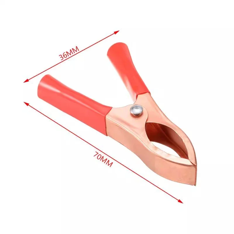 Cables de Clip de batería de coche, color rojo y negro, cargador de cocodrilo, herramienta de prueba de voltaje, accesorio, 10-20 piezas, abrazadera de resorte de cocodrilo 30A - imagen 2