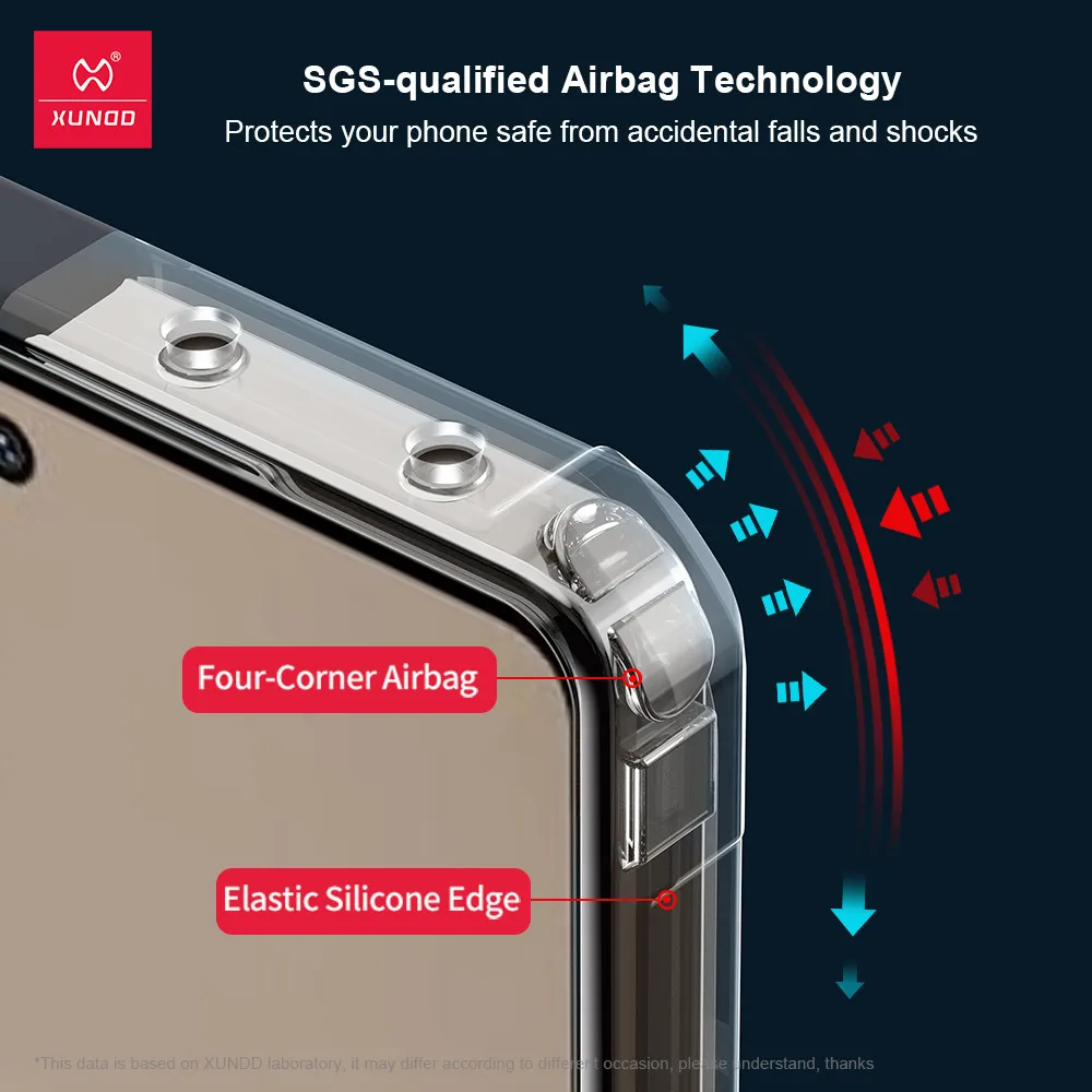 Para Infinix Note 50, 50 Pro 4G funda XUNDD Airbags a prueba de golpes PC dura transparente + funda protectora de TPU para teléfono - imagen 3
