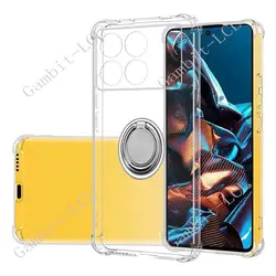 Poco X6 Pro Soporte de Anillo para Funda TPU Antigolpes