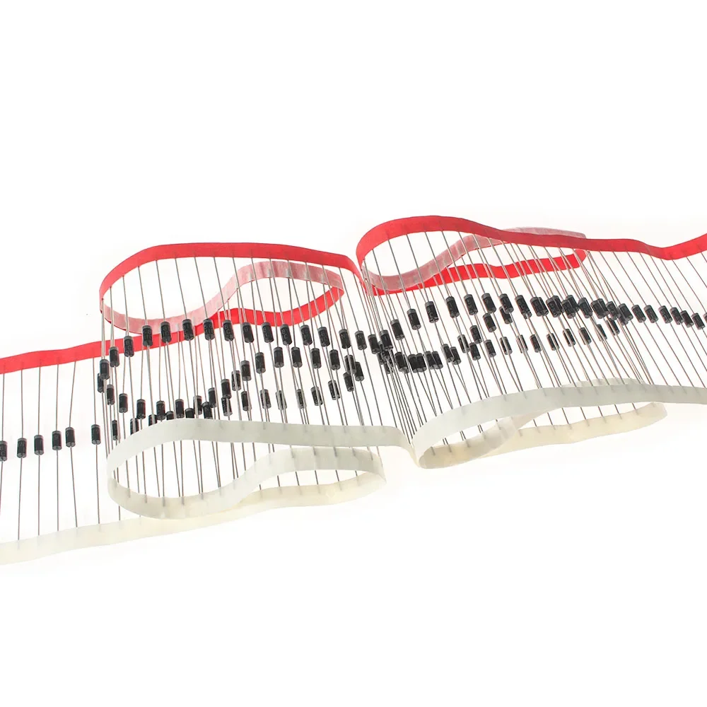 100 Uds diodo Schottky DO-41 1N5819 1N5817 1A 20V-40V componentes electrónicos diodo rectificador para Kit electrónico Diy - imagen 2