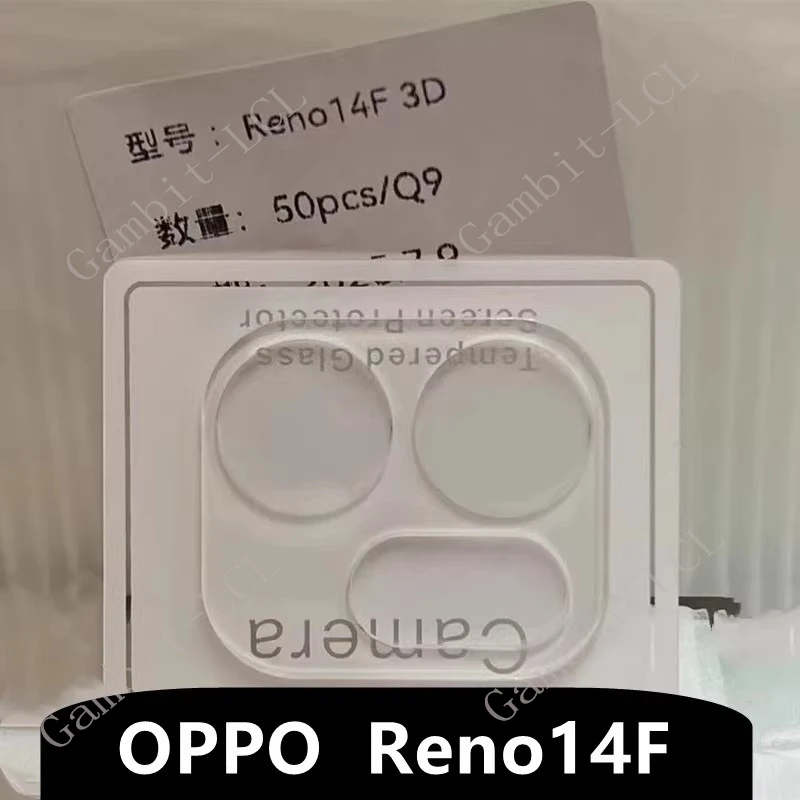 Lente de cámara 3D para OPPO Reno14 Pro vidrio templado en Reno14 F FS Reno14F Reno14Pro Reno 14F película protectora de pantalla trasera - imagen 4