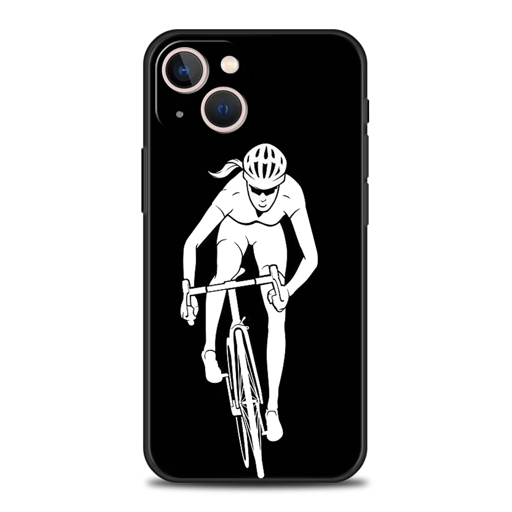 Funda de teléfono de TPU de lujo para iPhone 17 Air 16E 16 11 15 14 Pro MAX 12 13 7 8 Plus X XR XS SE 2022, cubierta para bicicleta de montaña, arte de ciclismo - imagen 5