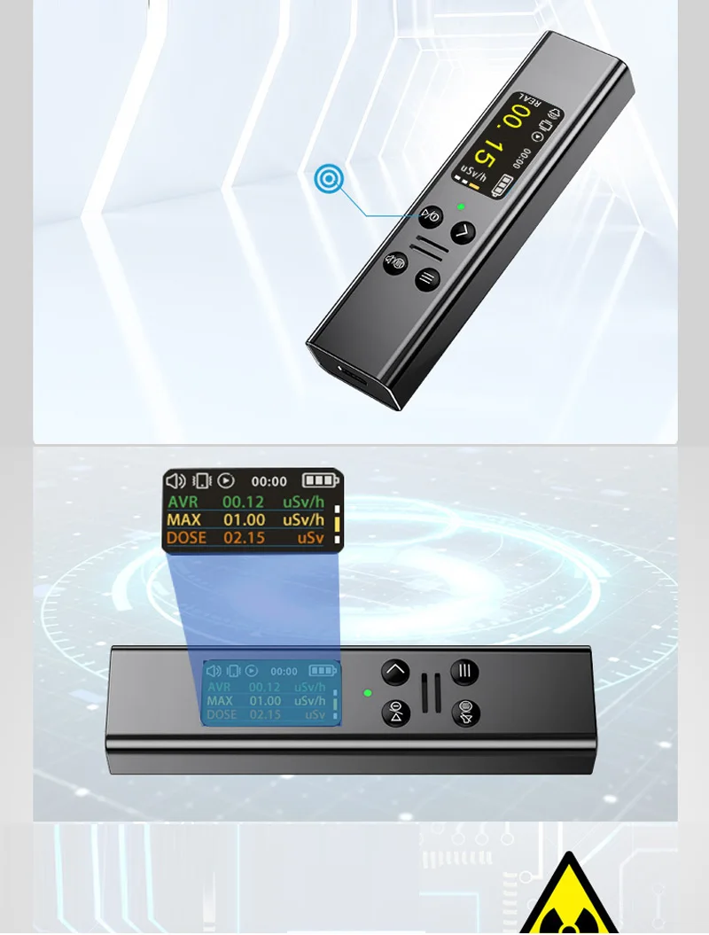 Contador Geiger de aleación de aluminio, Detector de radiación Nuclear de alta precisión, rayos X, Detector Beta Gamma, contador Geiger, dosímetro - imagen 2