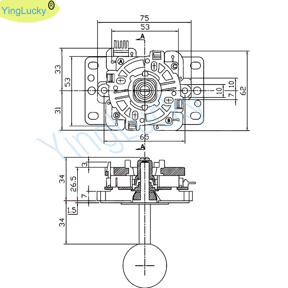 Nuevo Original SANWA Joystick JLX TP-8YT-SK Arcade joystick 5pin Cable juego Video Arcade máquina Neo Geo Zero Delay Fistfight - imagen 5