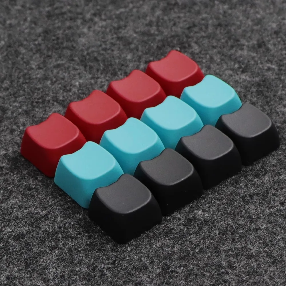 5 unids/pack lindo gato en forma de teclas PBT tinte subcama 1U teclas en blanco MAO perfil DIY Keycap para teclado MX Switch varios colores - imagen 4