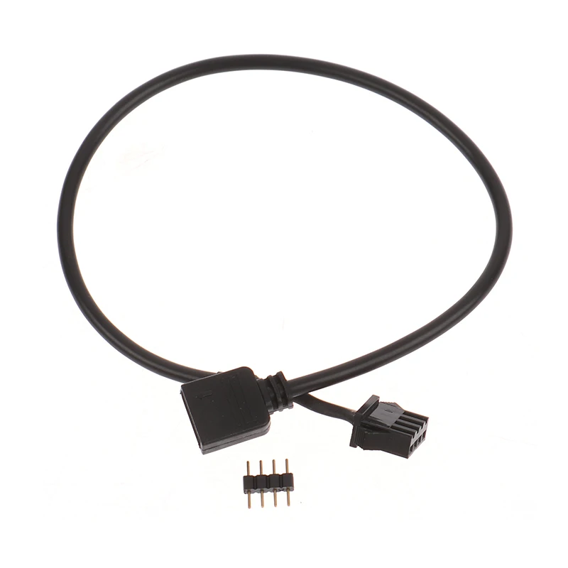 Cable de conversión del adaptador RGB de la placa base 5V 3 Pin / 12V 4 Pin 30cm tira de luz Led RGB para PC ordenador línea de tira de luz LED - imagen 5