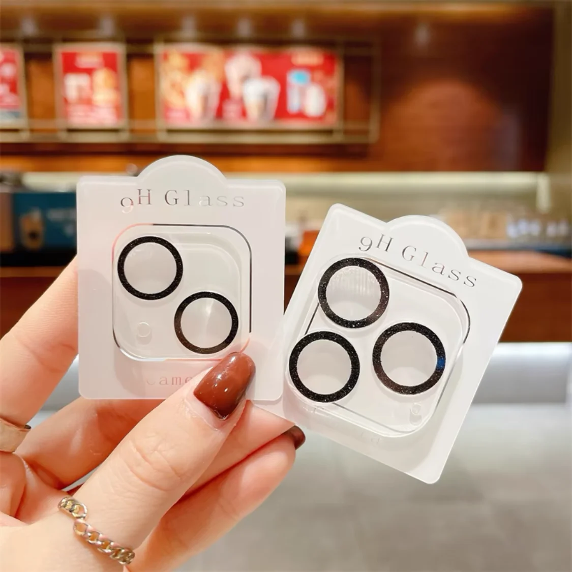 Lente de vidrio templado para IPhone 16 17 Pro Max, protección de lente de cámara para 13 Mini 16 15 Plus, película protectora de anillo de Metal - imagen 5