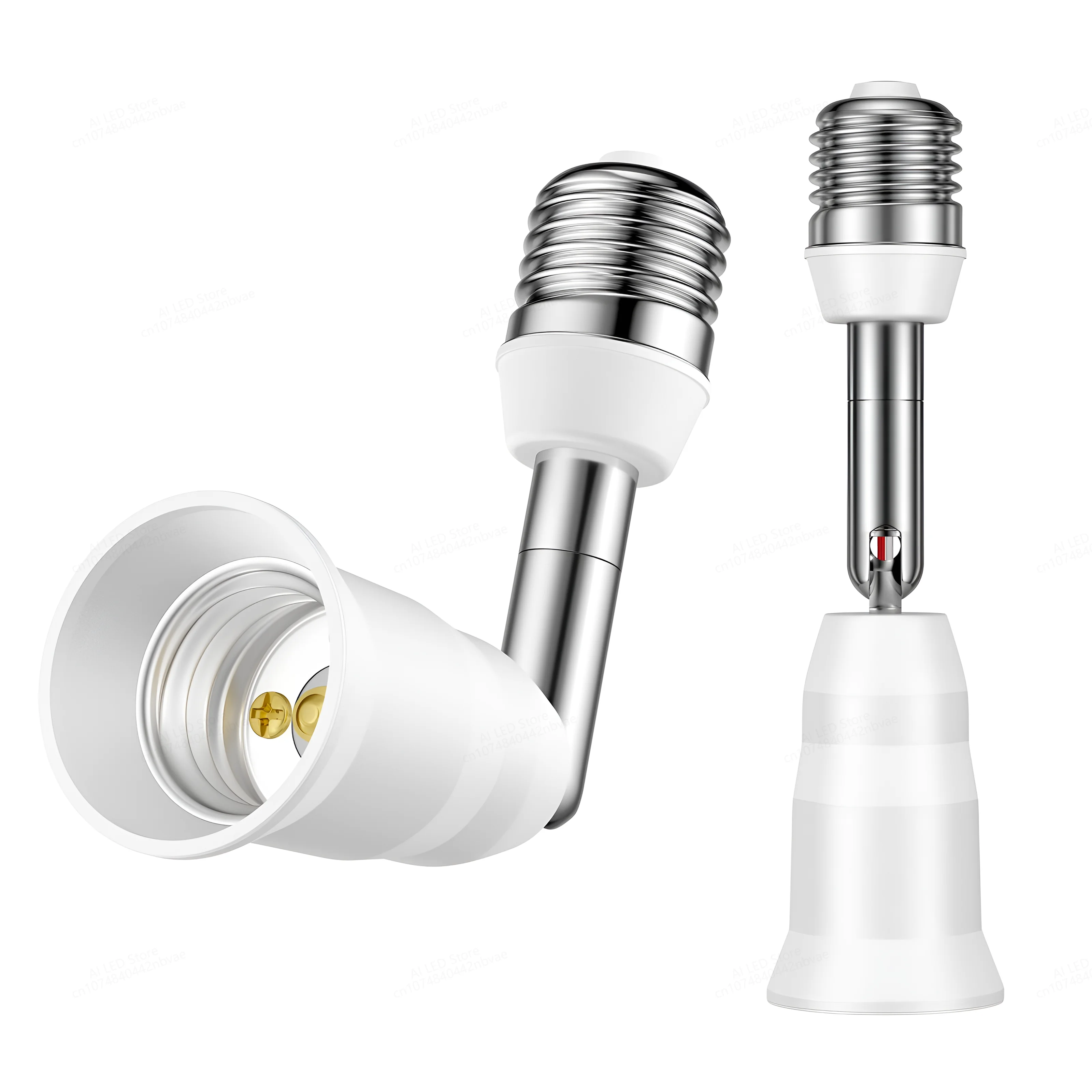 Divisor E27 2 en 1 cabezales AC85-265v ajustable 220V 110V E27 a E27 Base adaptador de bombilla LED convertidor portalámparas divisor de enchufe - imagen 2