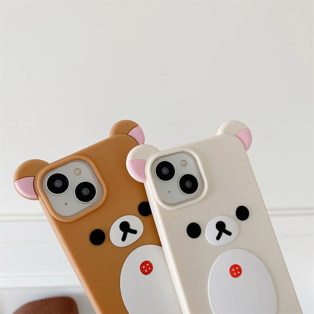 Funda Silicona iPhone Pro Max Orejas 3D Rosa Antigolpes - imagen 3