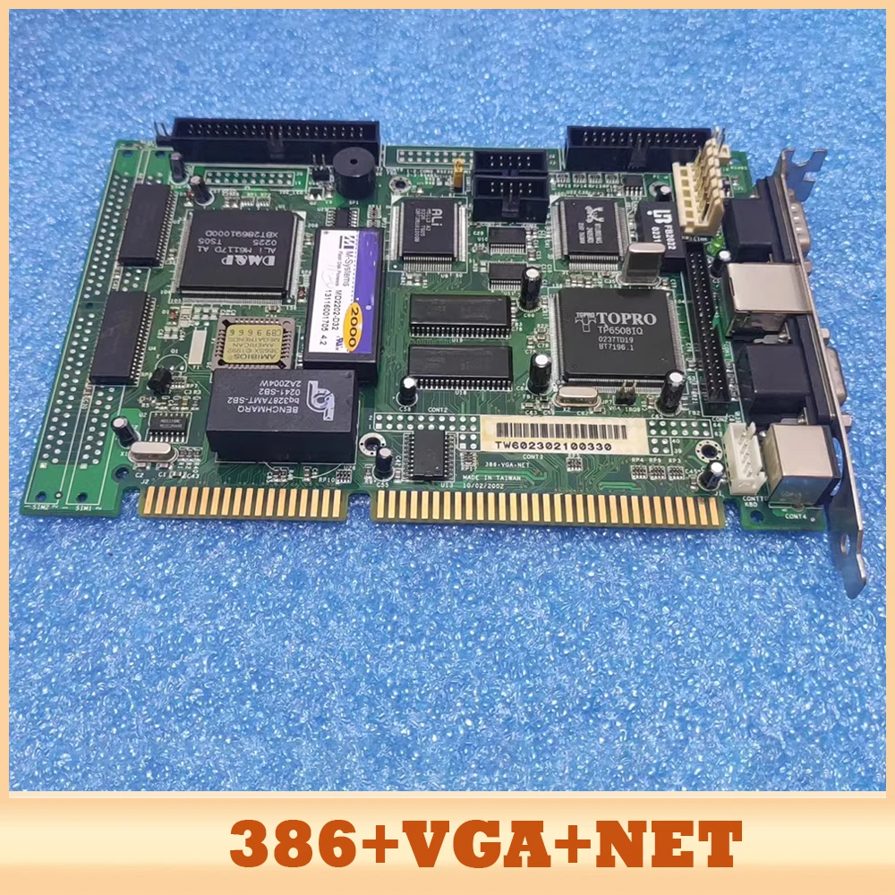 Tarjeta de media longitud Placa base de control industrial Clase 386 386+VGA+NET - imagen 2