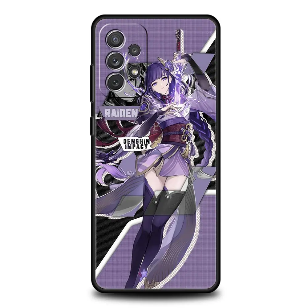 Funda de teléfono Hu Tao Genshin Impact para Samsung Galaxy A51 A71 A21S A12 A11 A31 A52 A41 A32 A01 A23 A33 A53 A73 A03S A13 5G - imagen 5