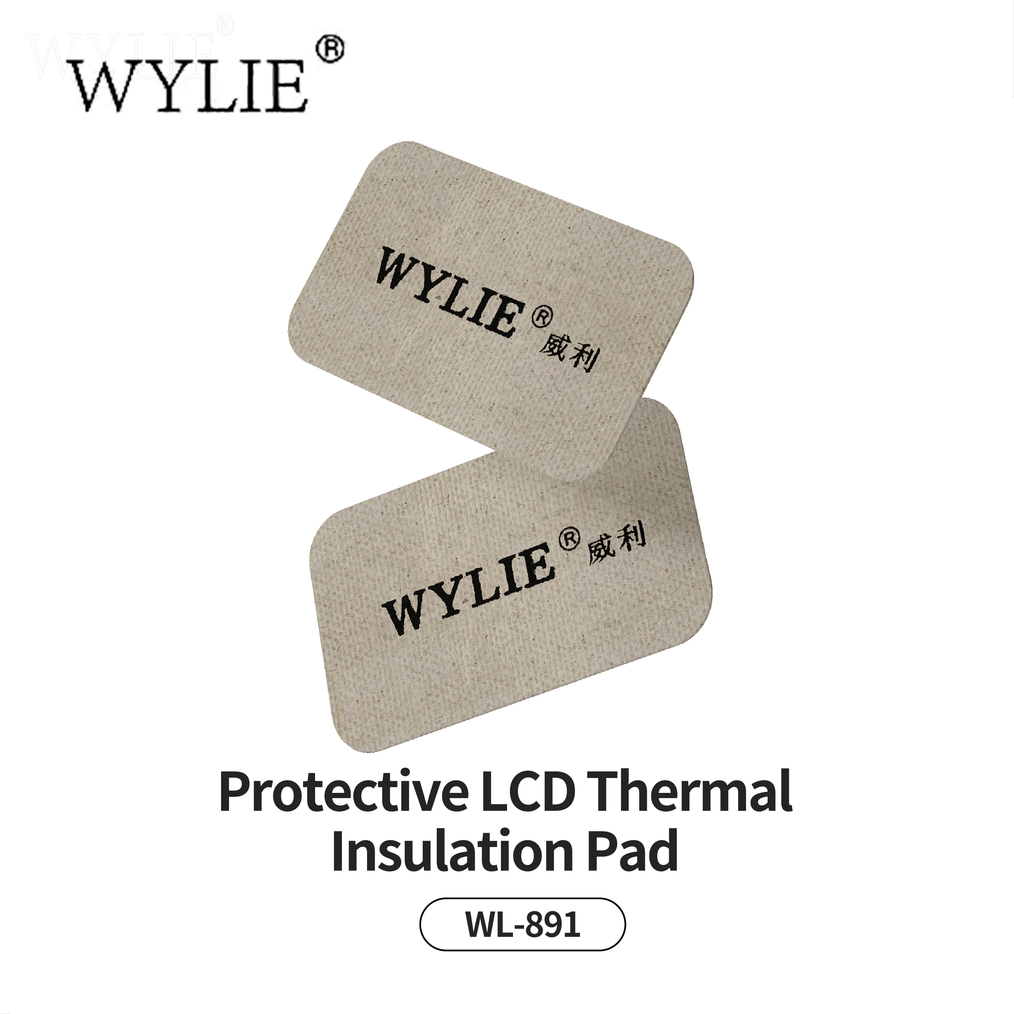 WYLIE WL-891 almohadilla protectora de aislamiento térmico LCD de 0,3mm 10 Uds para reparación de teléfonos móviles protección de pantalla herramienta de transplantación IC