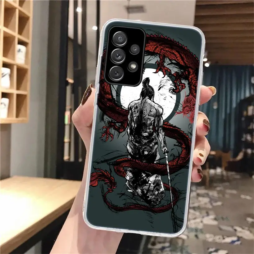 Funda de teléfono estética samurái para Samsung Galaxy A56 A55 A54 A53 A17 A16 A15 A14 A13 A36 A35 A34 A33 A26 A25 A24 A23 A05S A0 - imagen 3